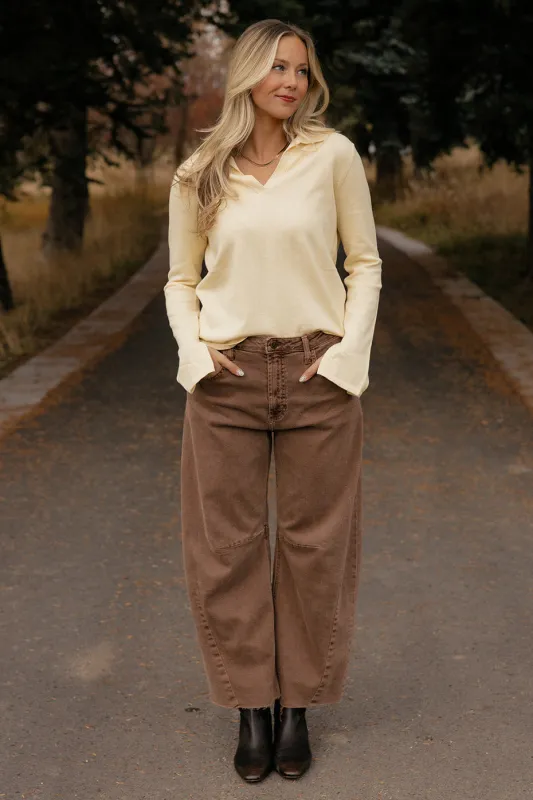 Mellow Yellow Collared Sweater made by Things Between
