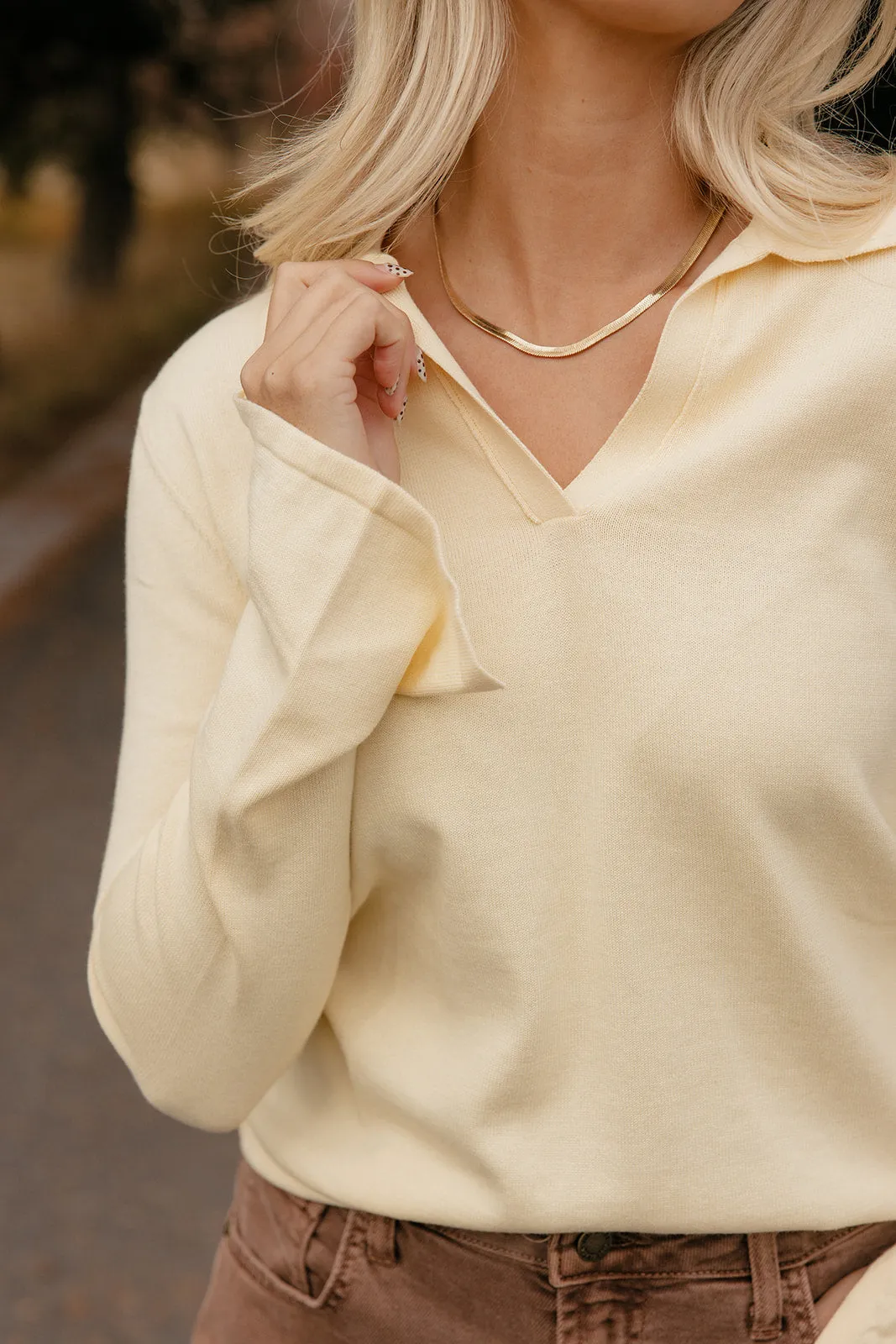 Mellow Yellow Collared Sweater sold by Roolee product image thumbnail 2