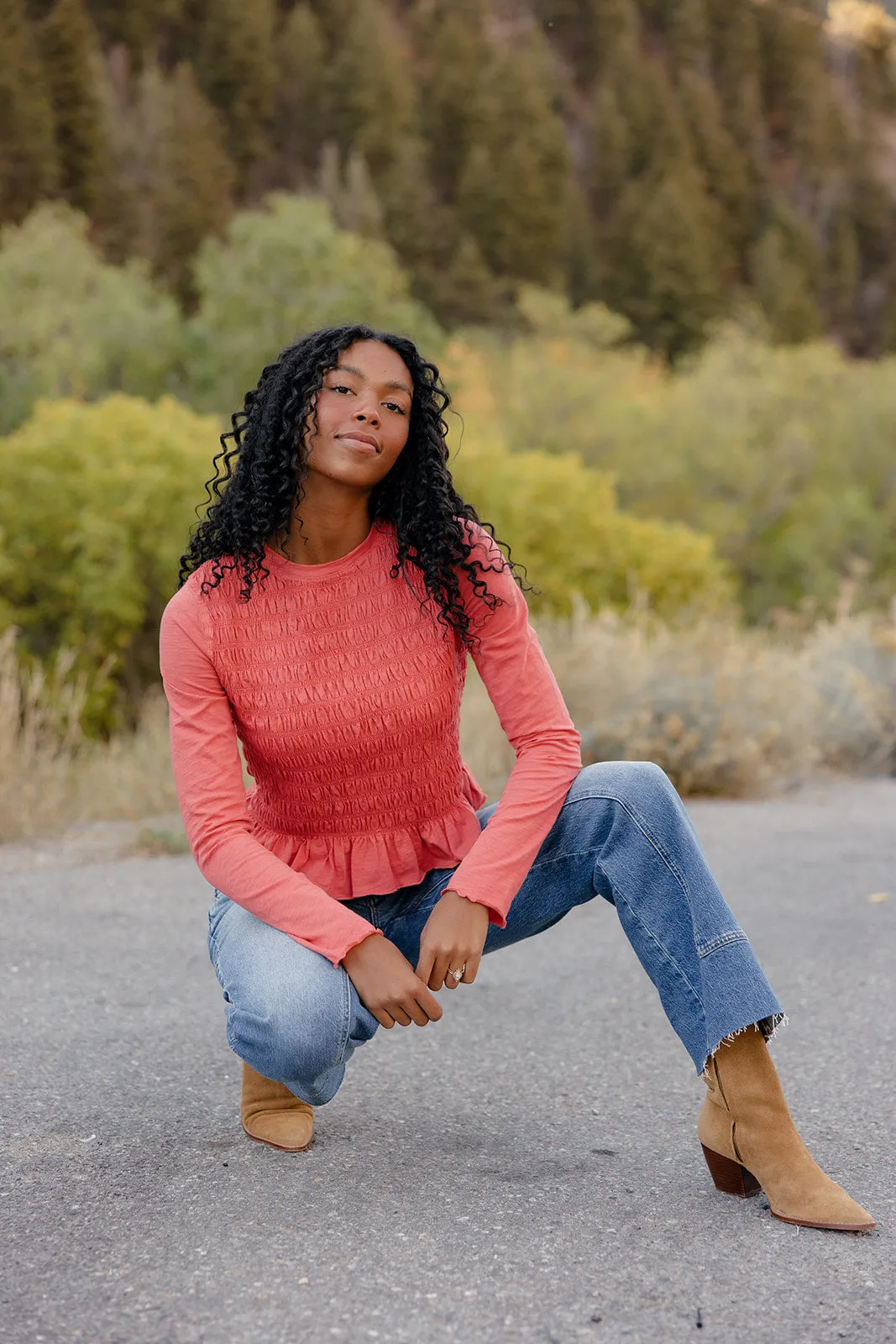 Rosewater Smocked Blouse sold by Roolee product image thumbnail 3