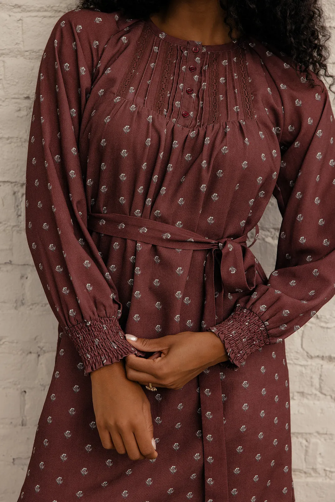 Hazel Garden Tie Dress sold by Roolee