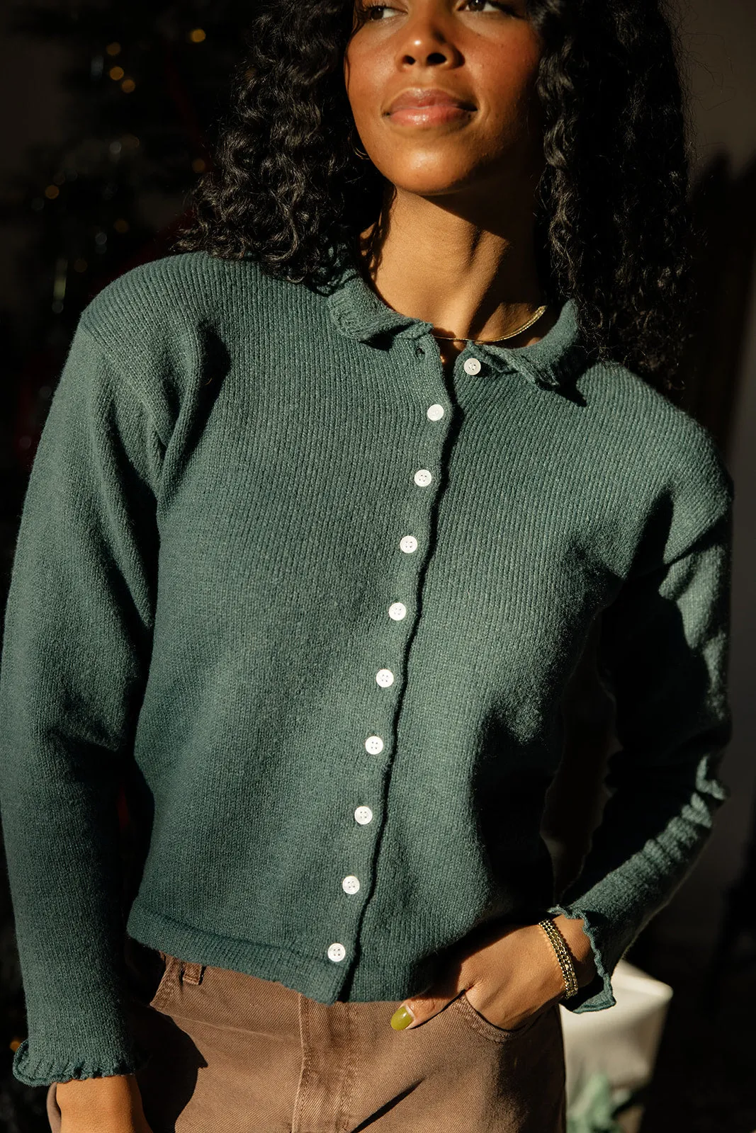 Wildwood Ruffle Cardigan sold by Roolee product image thumbnail 2