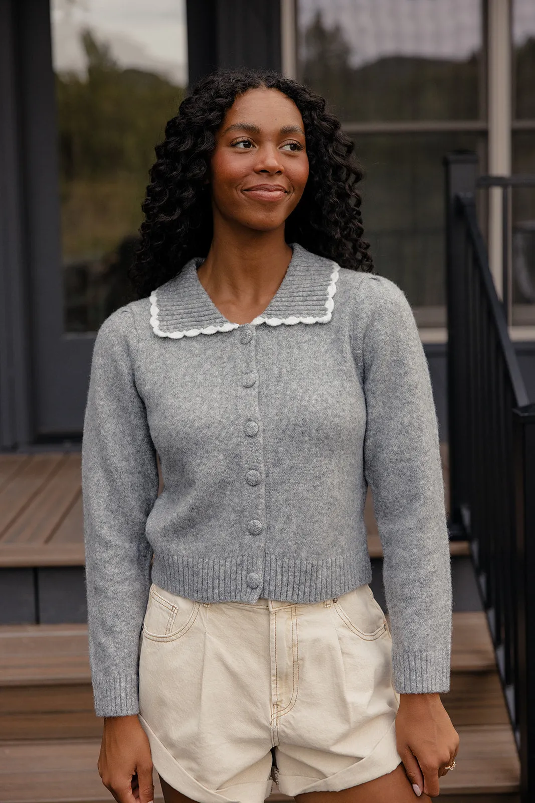 Frosted Trail Collared Cardigan sold by Roolee product image thumbnail 5