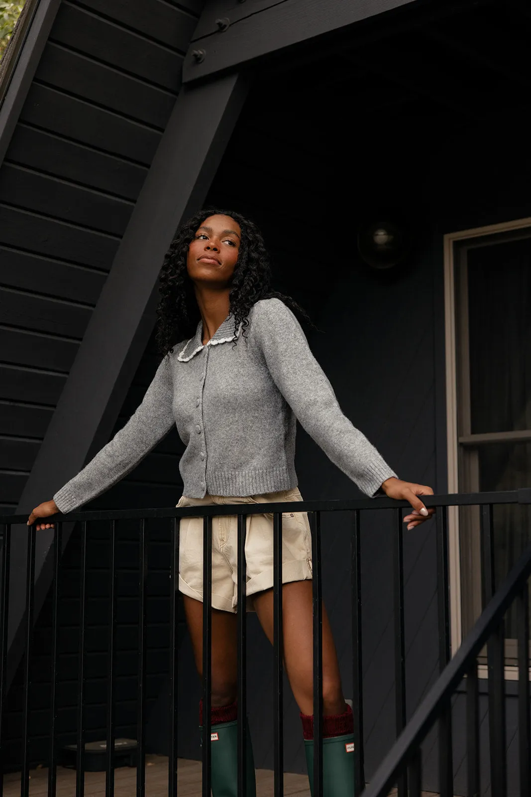 Frosted Trail Collared Cardigan sold by Roolee product image thumbnail 2