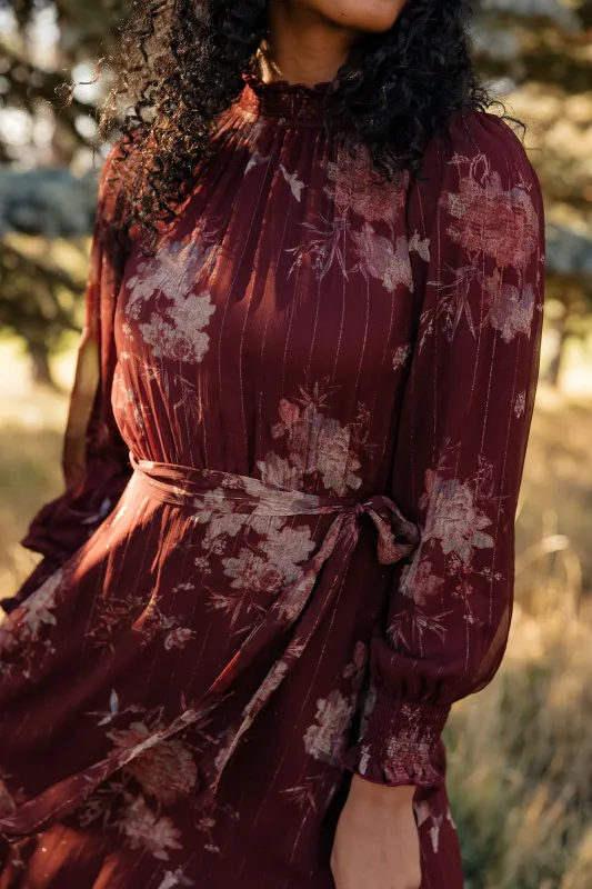Maple Springs Floral Dress made by Polagram