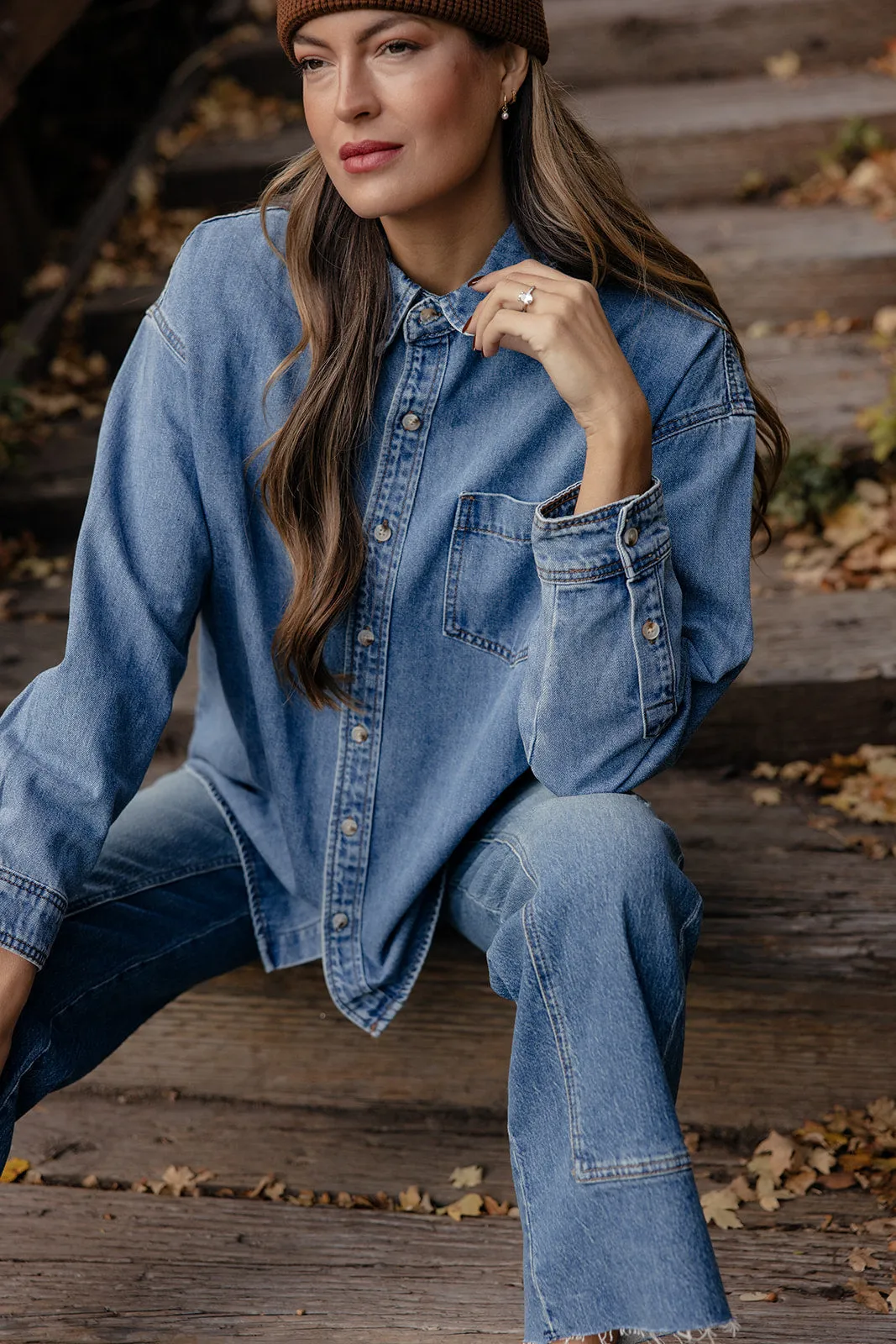 The Valley Denim Top sold by Roolee product image thumbnail 2