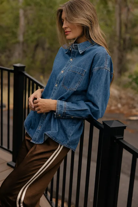 The Valley Denim Top made by Wishlist
