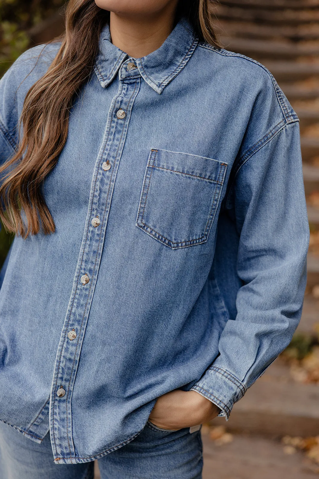 The Valley Denim Top sold by Roolee product image thumbnail 4