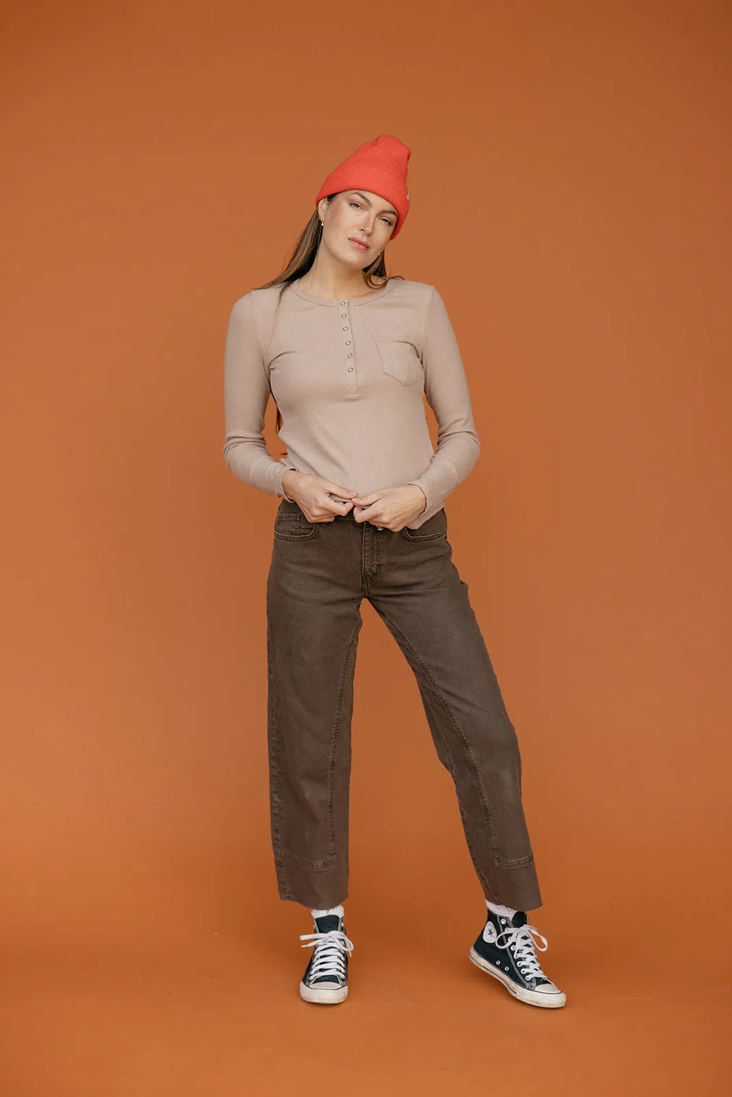 Cinder Henley Pocket Tee sold by Roolee product image thumbnail 5