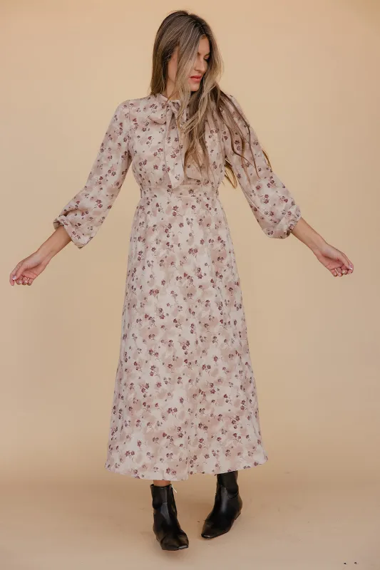 Camilla Tie Neck Midi made by Polagram