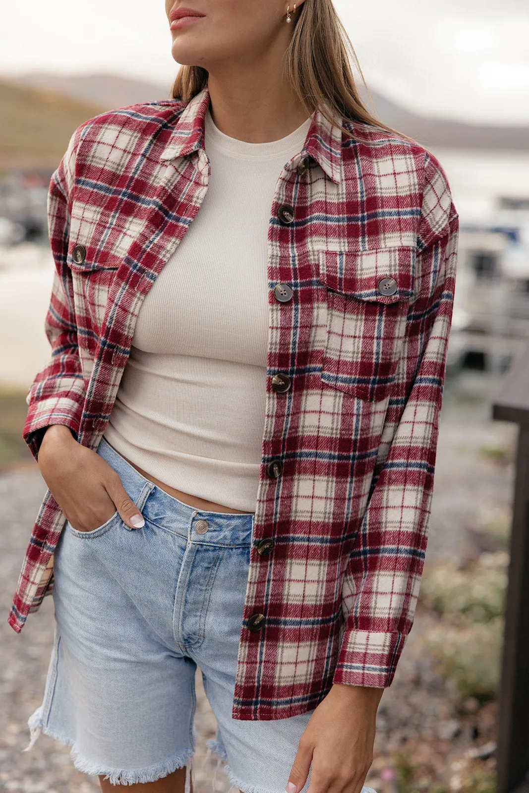 Heritage Plaid Shacket sold by Roolee product image thumbnail 3
