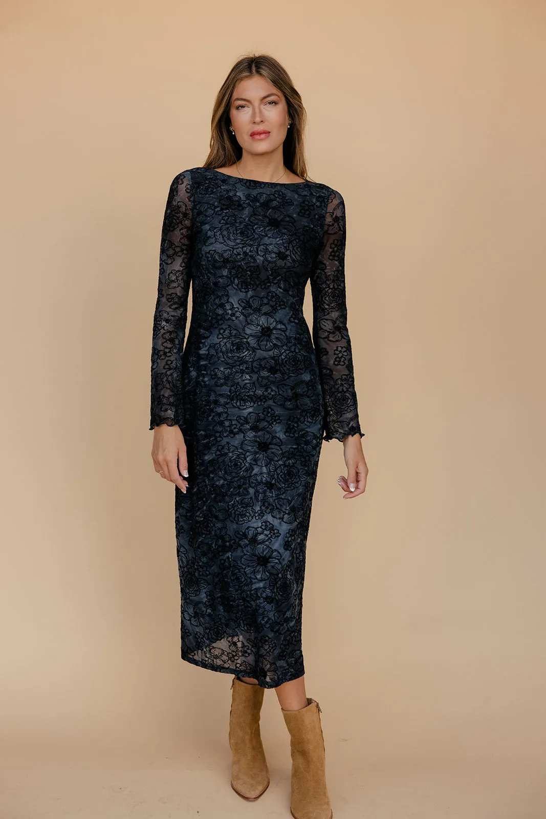 Berry Twilight Lace Dress sold by Roolee product image thumbnail 4