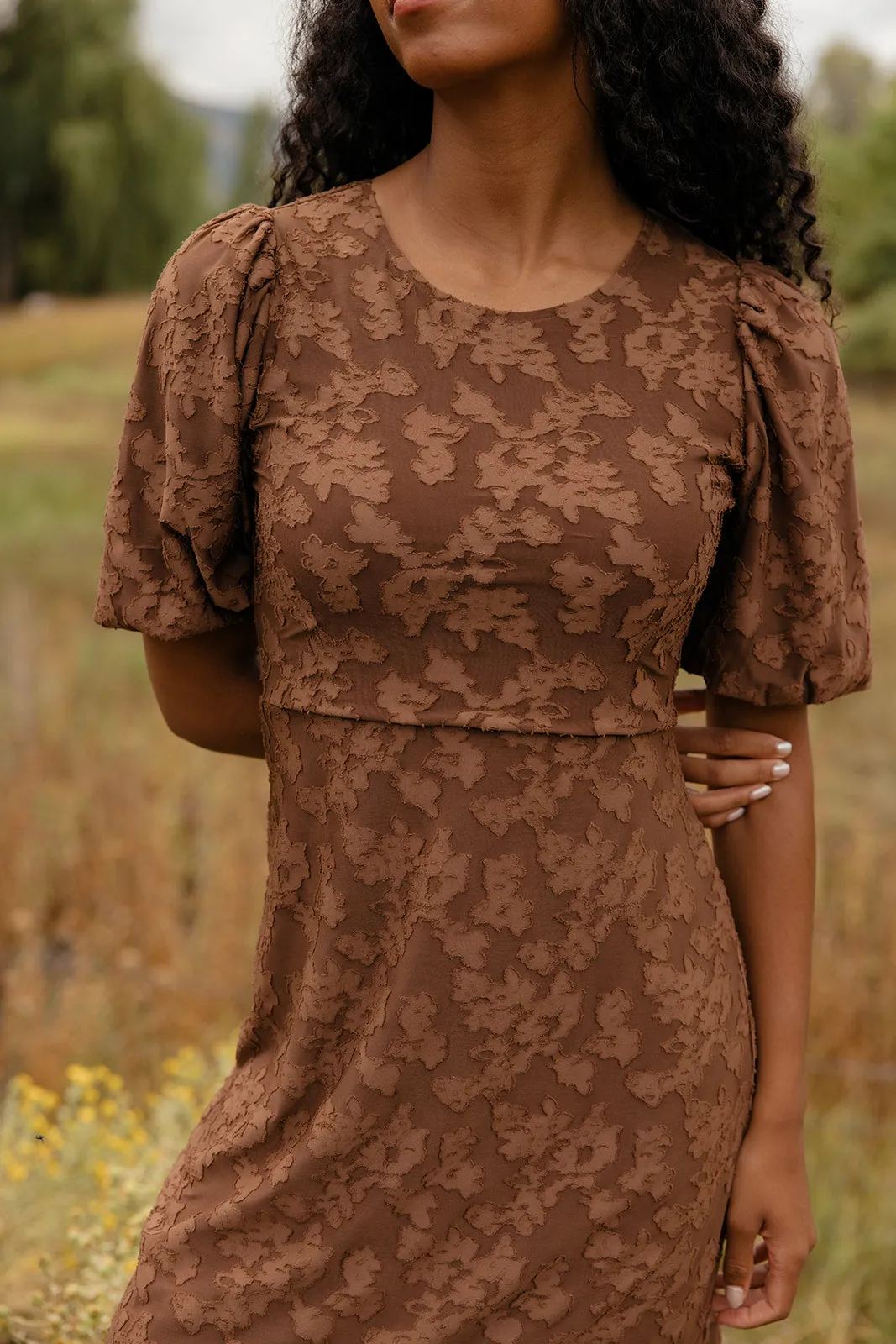 Pressed Petals Floral Embossed Dress sold by Roolee product image thumbnail 3