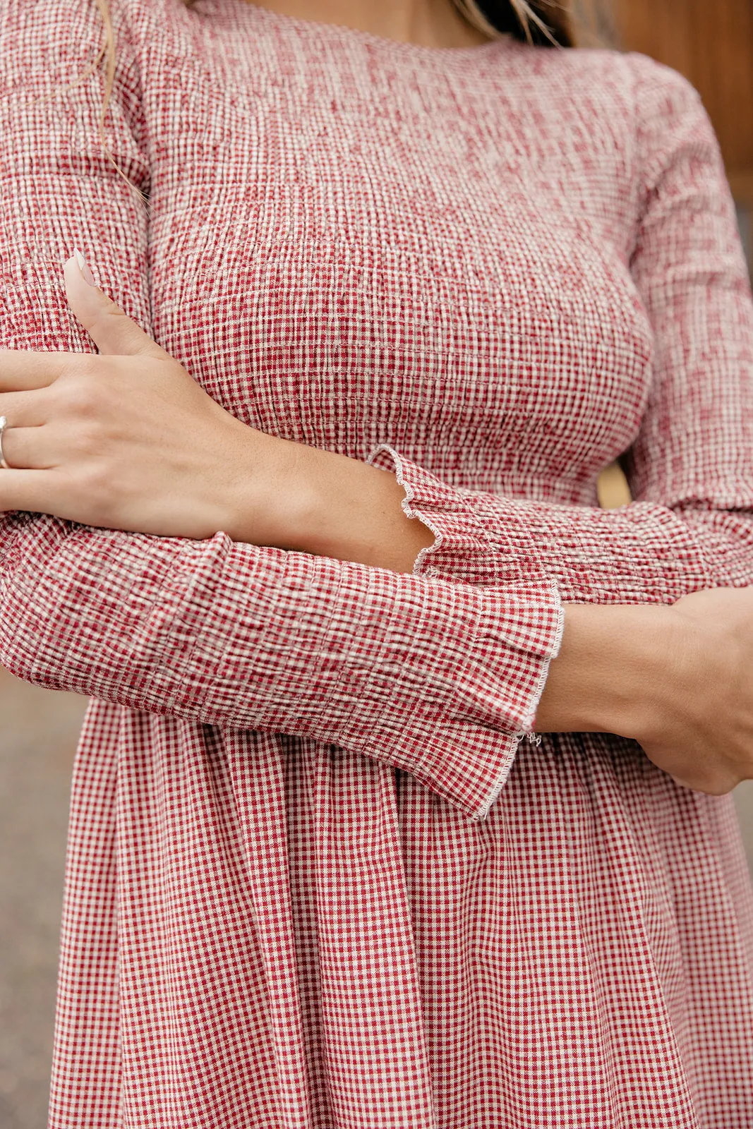 Dustland Dreams Gingham Dress sold by Roolee product image thumbnail 3