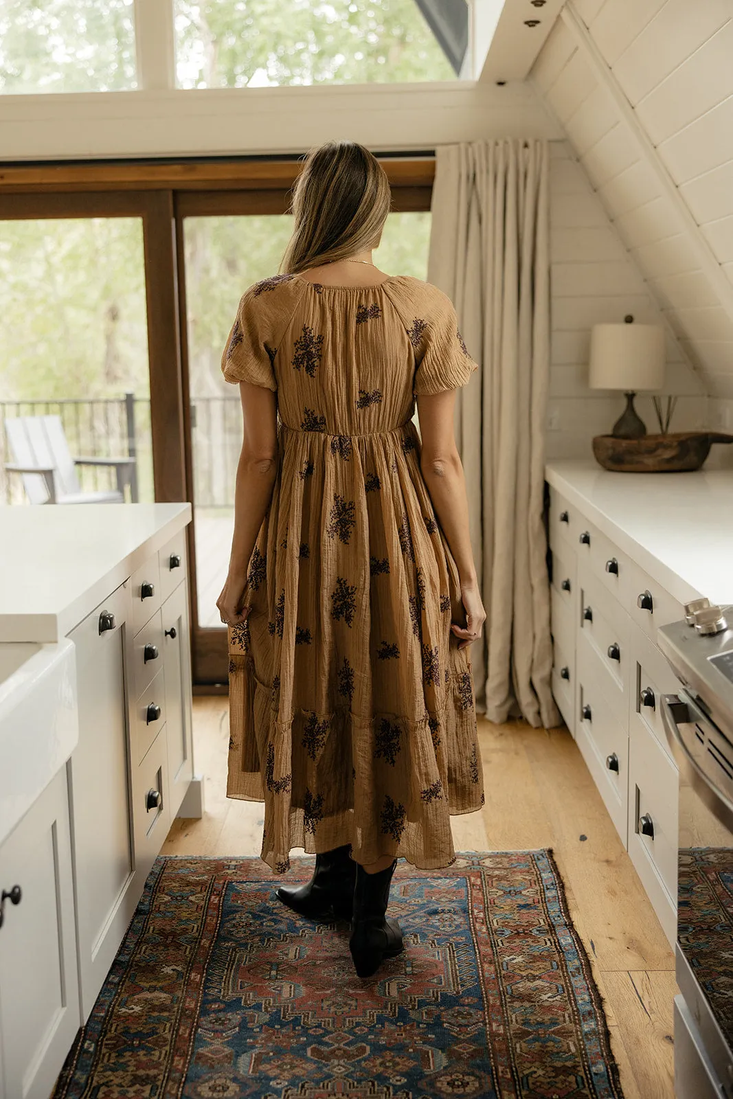 Burning Sun Embroidered Dress sold by Roolee product image thumbnail 4