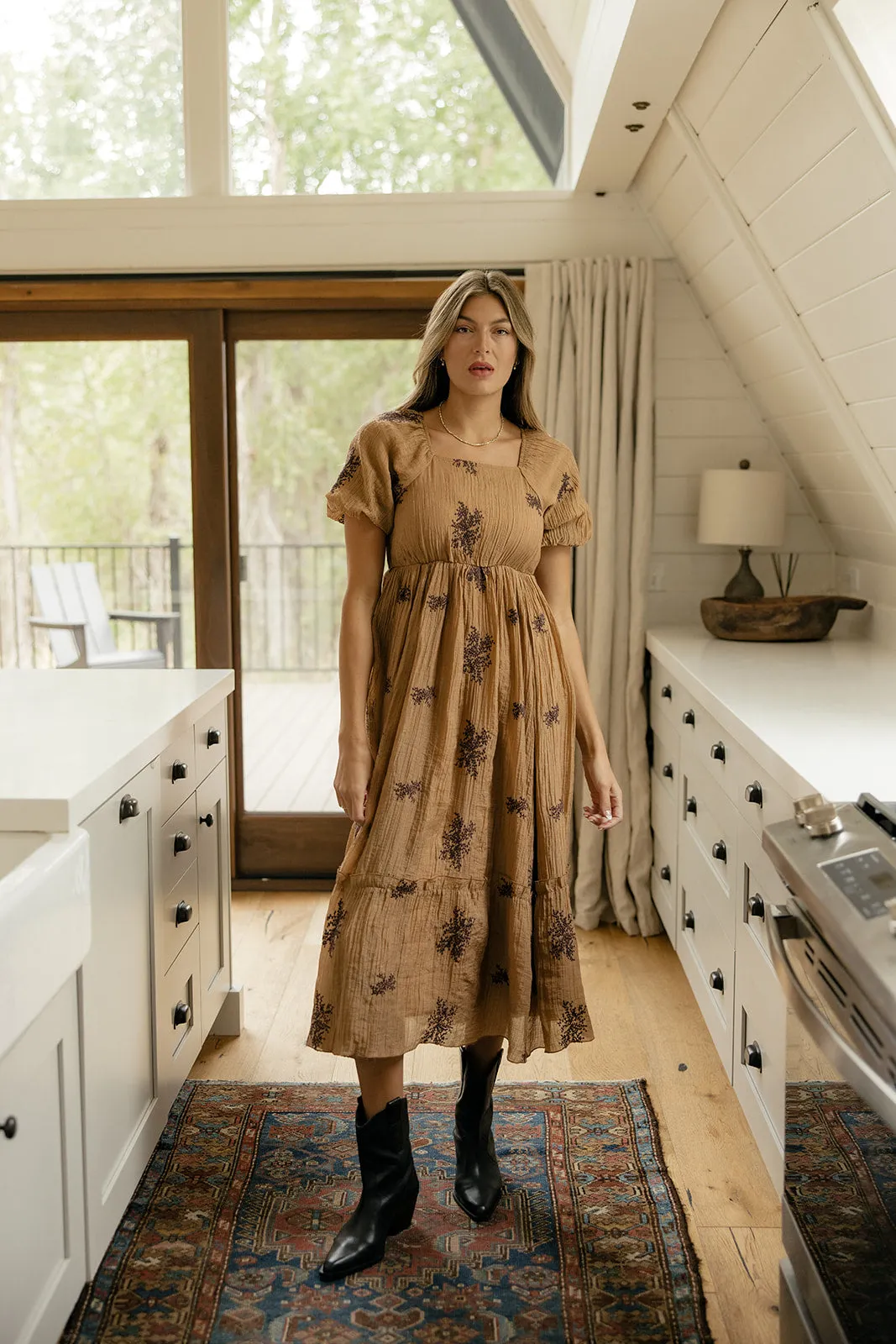 Burning Sun Embroidered Dress sold by Roolee product image thumbnail 3