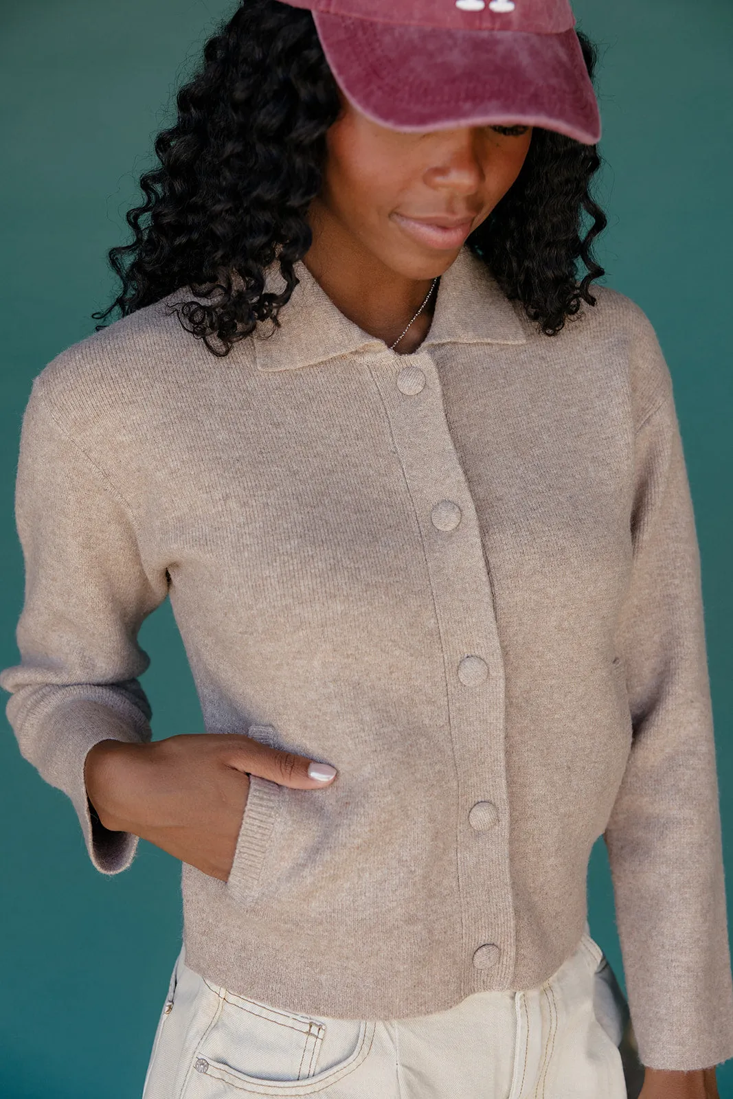 Briar Collared Cardigan sold by Roolee