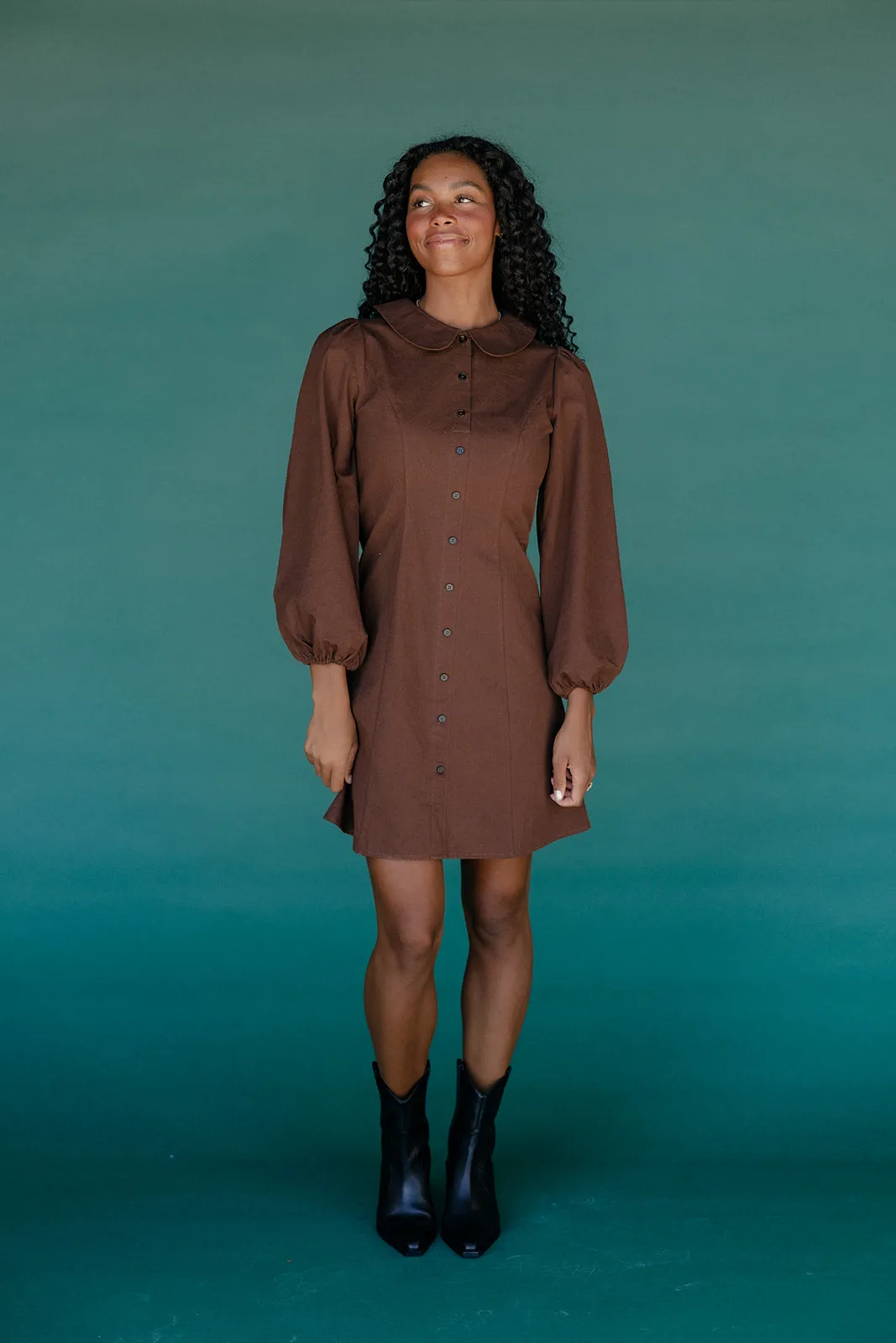 Evermore Collared Mini Dress sold by Roolee product image thumbnail 5