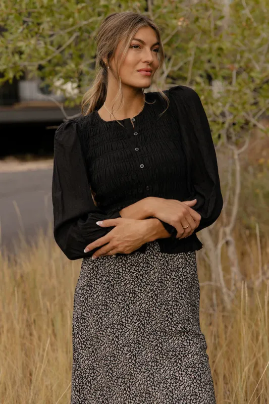 Blushwood Smocked Blouse sold by Roolee