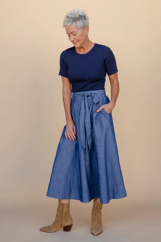 Cornfield Blues Denim Dress made by In February