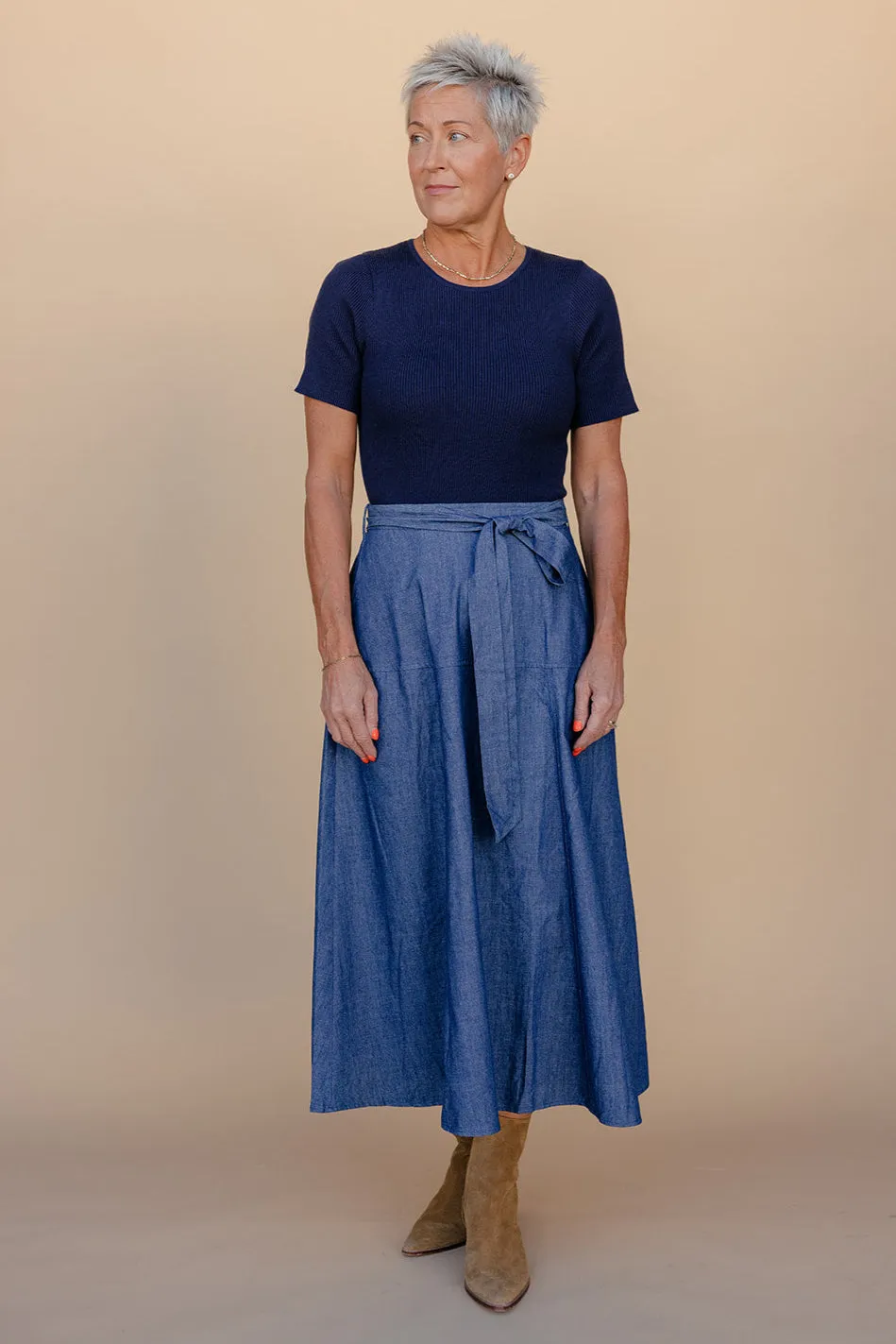 Cornfield Blues Denim Dress sold by Roolee product image thumbnail 5