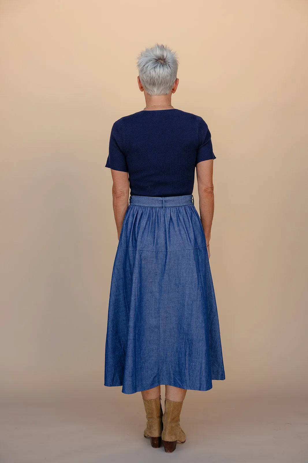 Cornfield Blues Denim Dress sold by Roolee product image thumbnail 4
