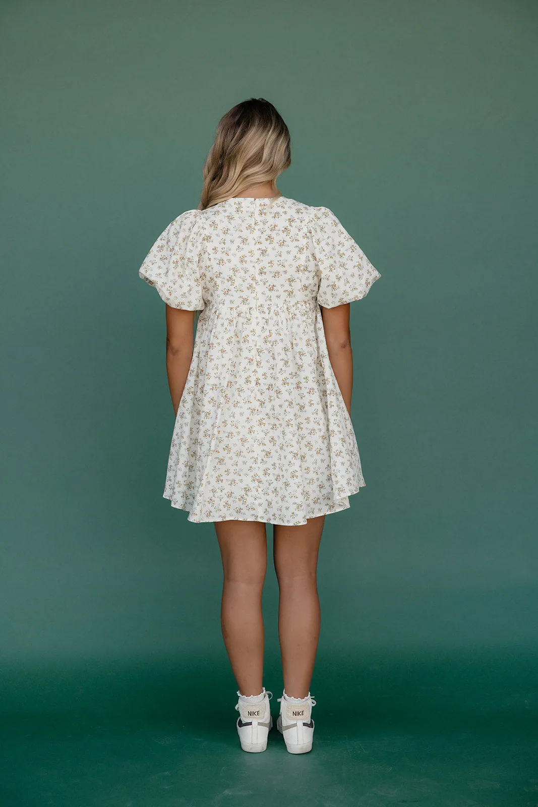 Hallway Heartthrob Tie Neck Mini Dress sold by Roolee product image thumbnail 5