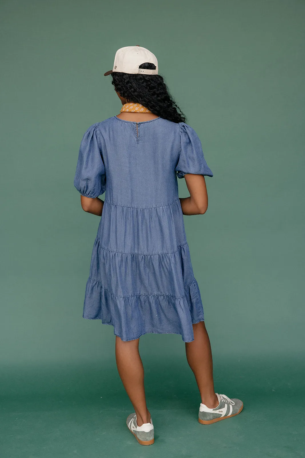 Report Card Denim Dress sold by Roolee product image thumbnail 5