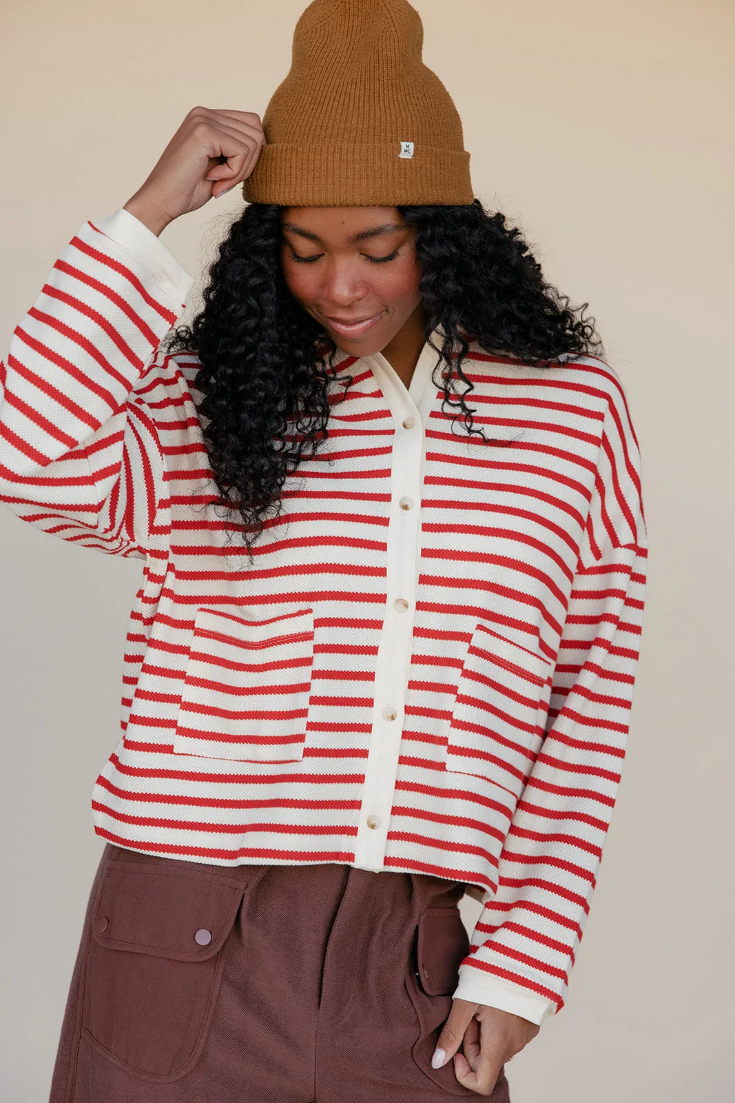 Come Around Collared Cardigan sold by Roolee product image thumbnail 3