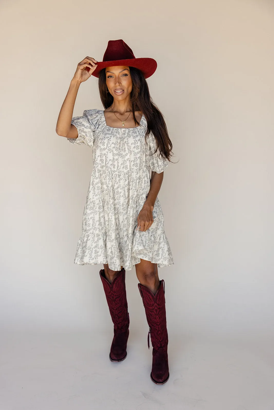 Before Dusk Puff Sleeve Dress sold by Roolee product image thumbnail 4