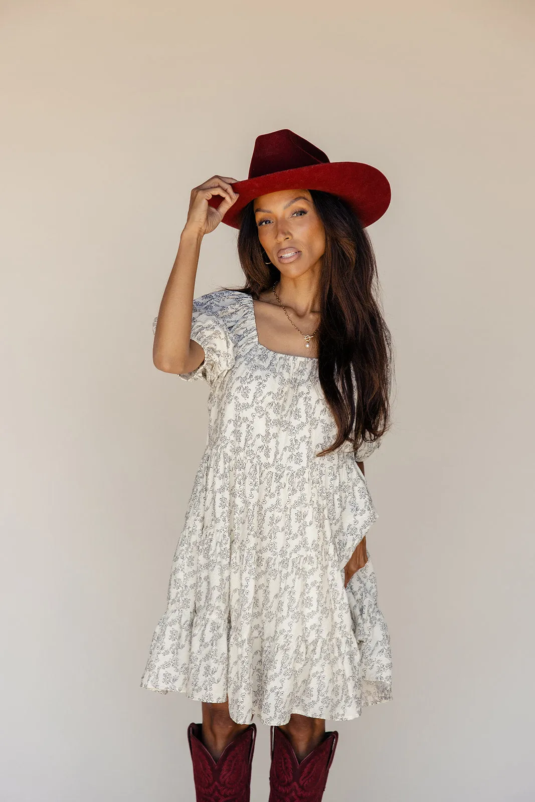 Before Dusk Puff Sleeve Dress sold by Roolee product image thumbnail 3