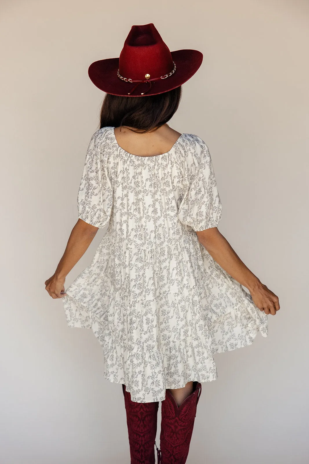 Before Dusk Puff Sleeve Dress sold by Roolee product image thumbnail 5