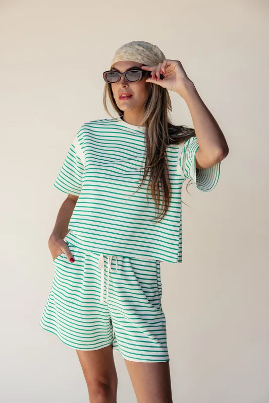 Shoot Your Shot Striped Shorts sold by Roolee