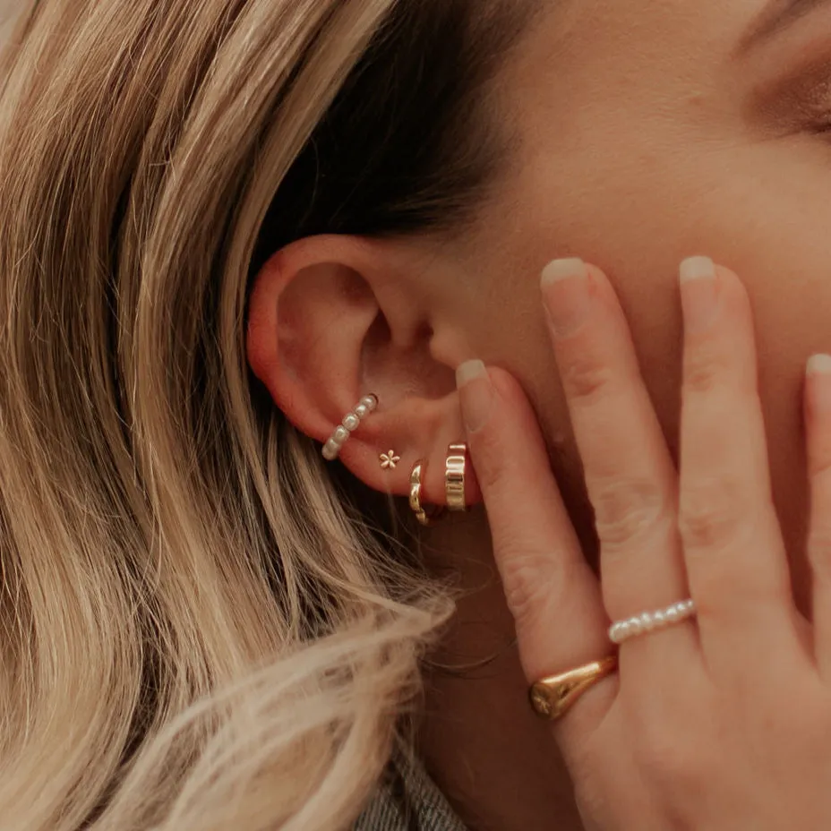 Lola Floral Hoops sold by Roolee product image thumbnail 3