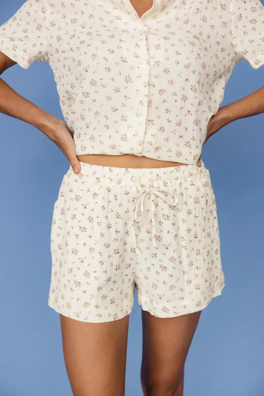 Middle Of The Night Tie Waist Shorts made by Things Between