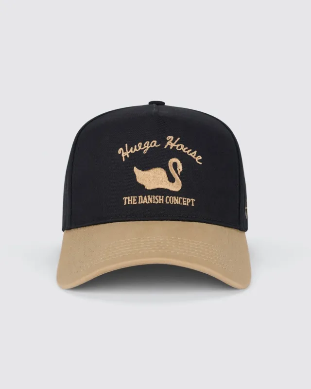 Vintage Swan | Khaki & Black Hat sold by Roolee