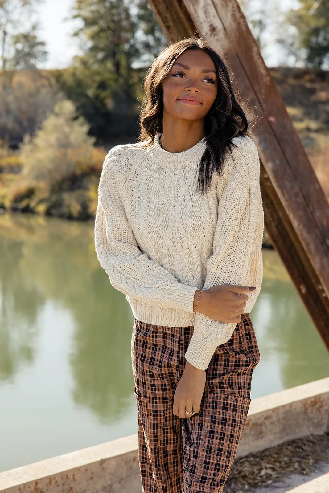Free People Frankie Cable Sweater sold by Roolee product image thumbnail 3