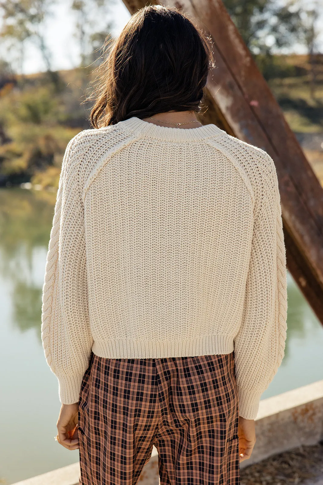 Free People Frankie Cable Sweater sold by Roolee product image thumbnail 5
