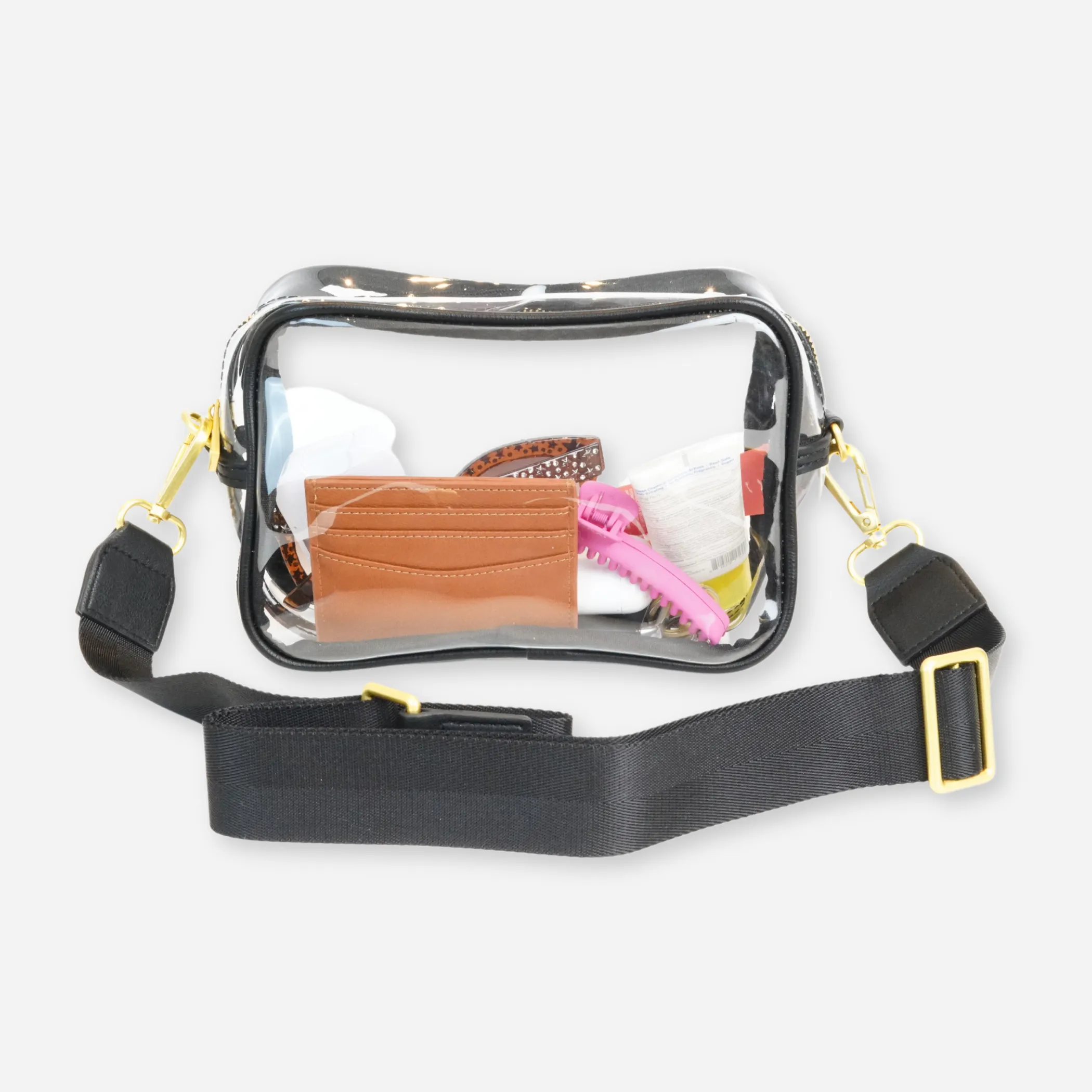The Clear Crossbody - Black sold by Roolee product image thumbnail 3