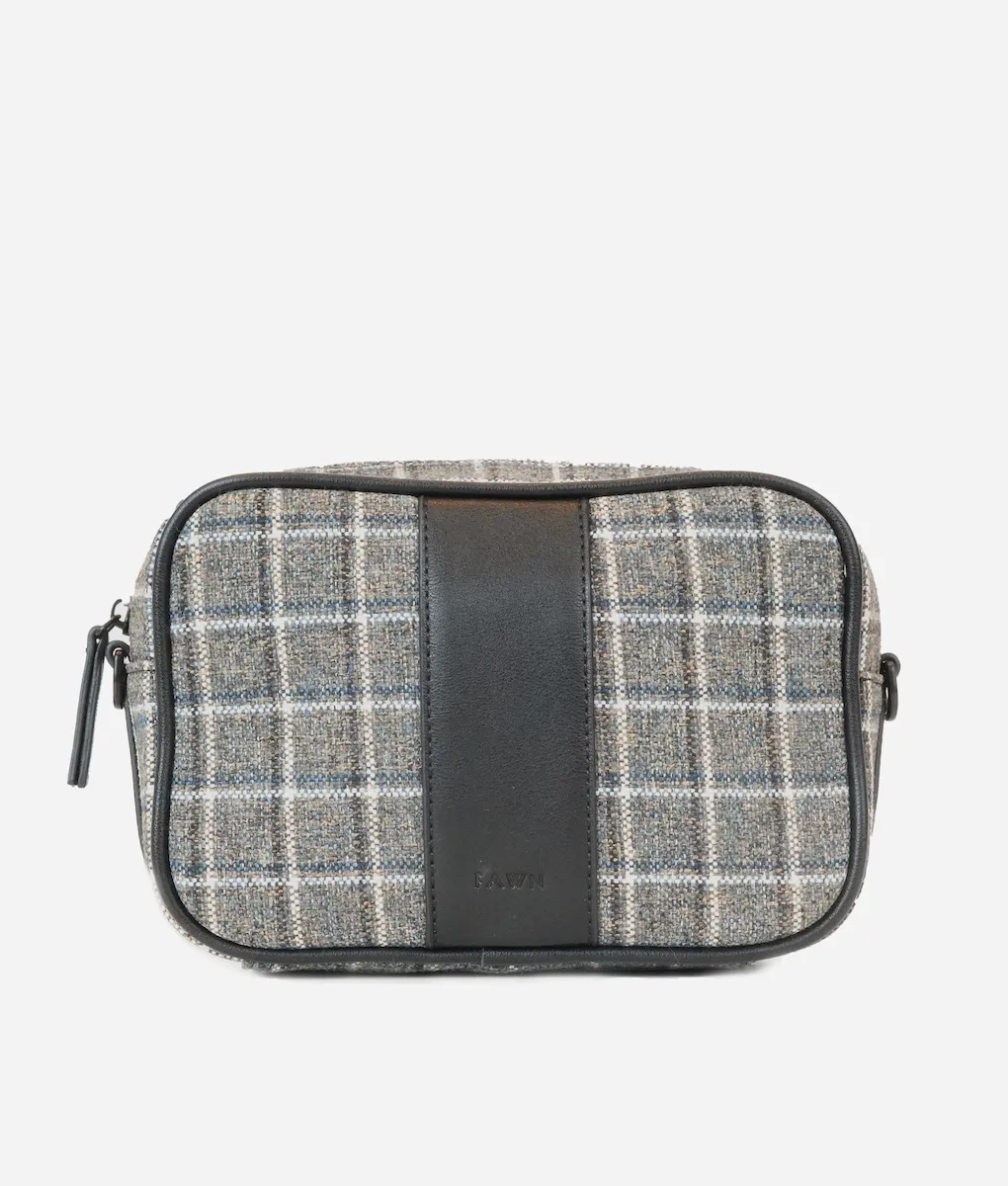The Camera Bag - Plaid Tweed sold by Roolee
