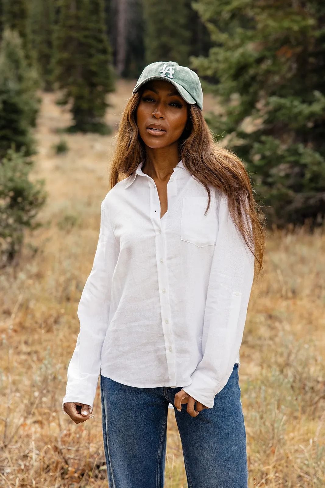 First Times Linen Button-Up sold by Roolee