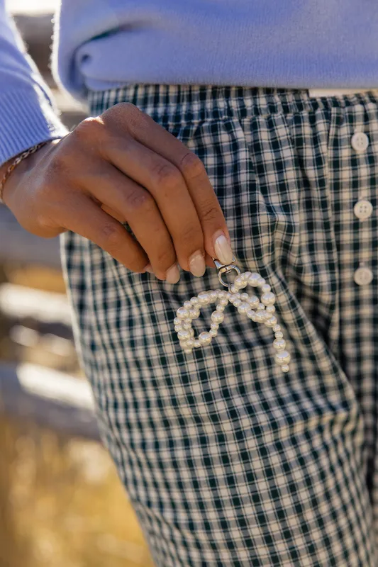Large Pearl Bow Shoe Charm made by Things Between