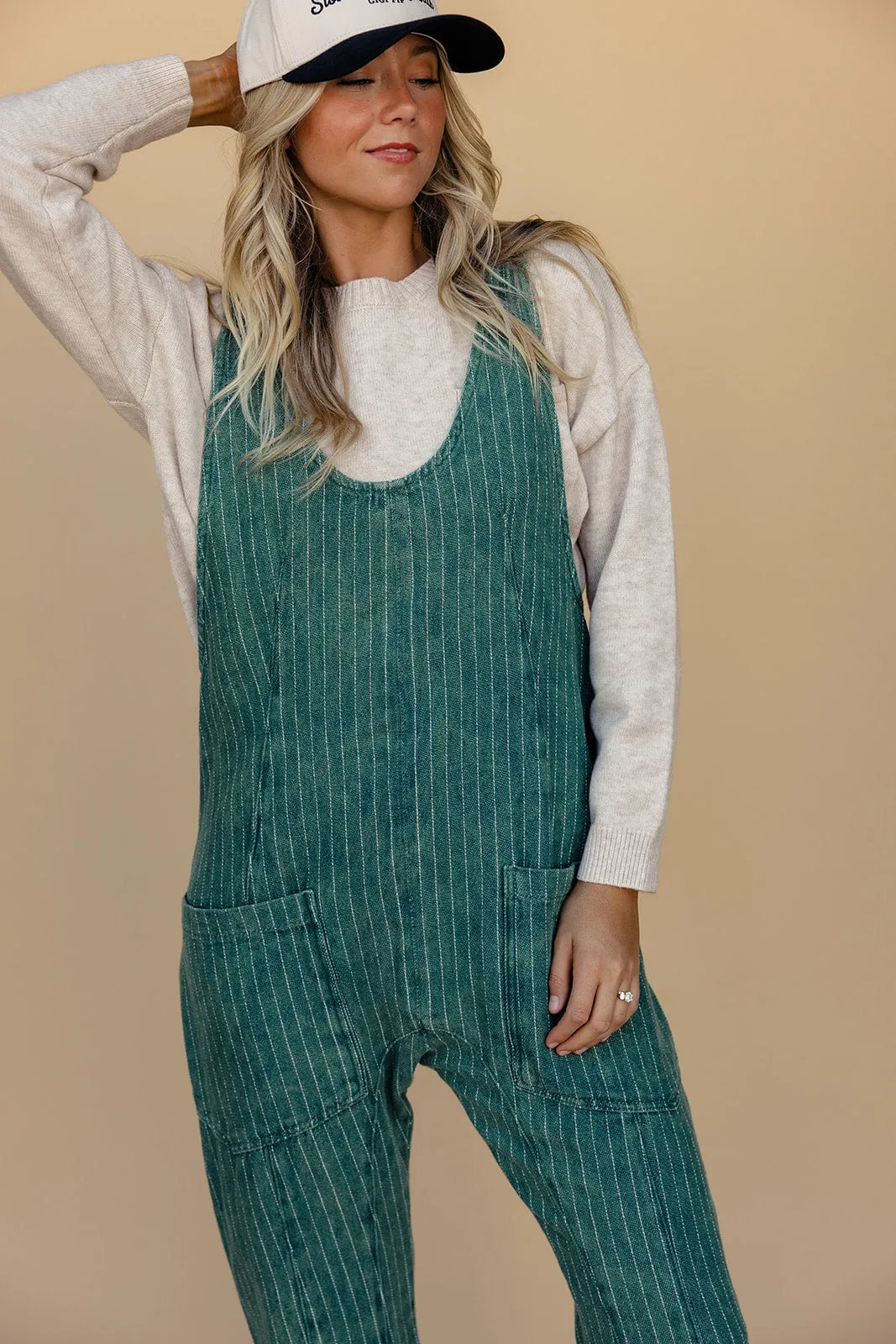 Free People High Roller Railroad Jumpsuit sold by Roolee product image thumbnail 5