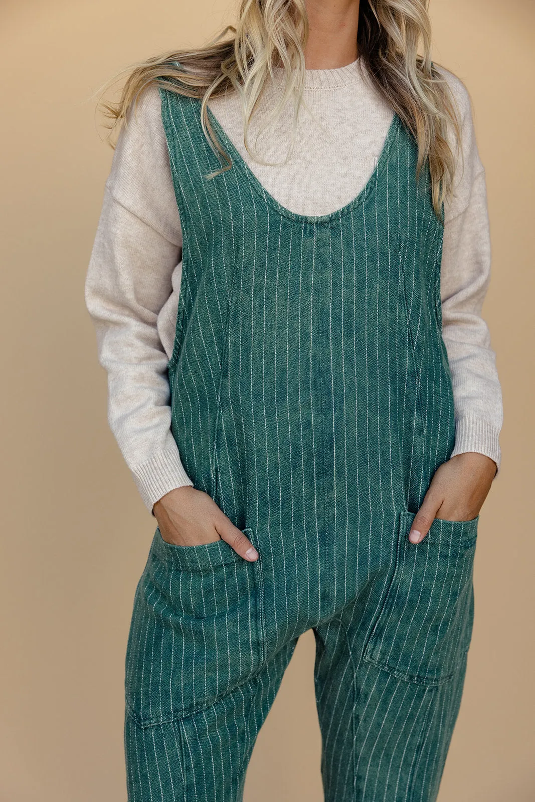 Free People High Roller Railroad Jumpsuit sold by Roolee product image thumbnail 2