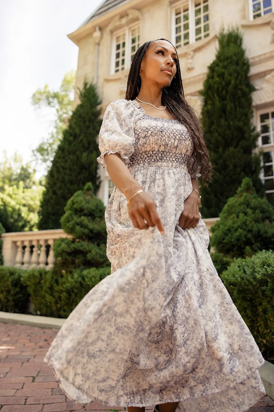 Jonesy Smocked Midi sold by Roolee product image thumbnail 4