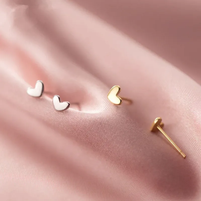 Mini Heart Studs made by Roolee