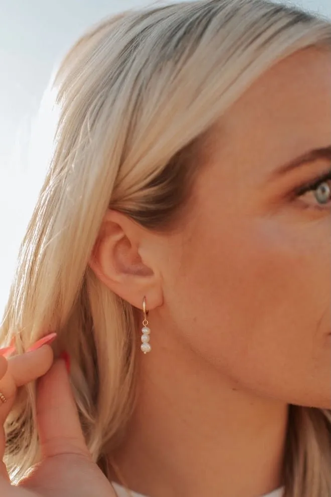 Catalina Pearl Earrings sold by Roolee