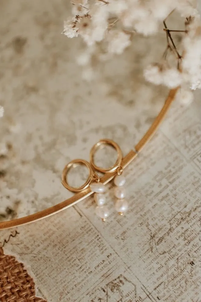 Catalina Pearl Earrings sold by Roolee product image thumbnail 5