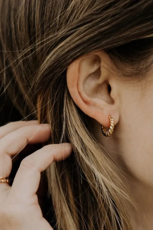 Brooklyn Twist Hoops sold by Roolee