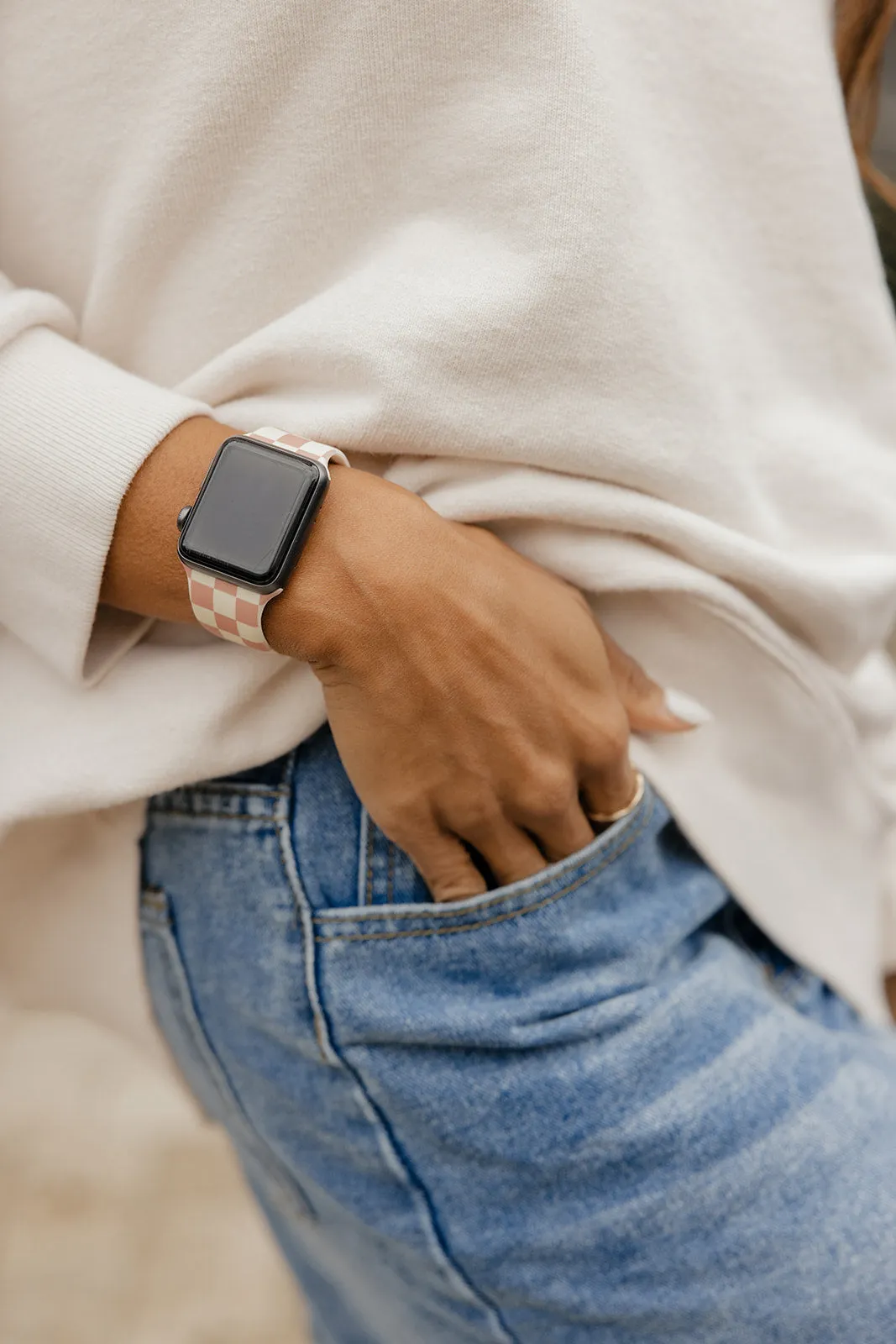 Blush Check Apple Watch Band sold by Roolee product image thumbnail 5