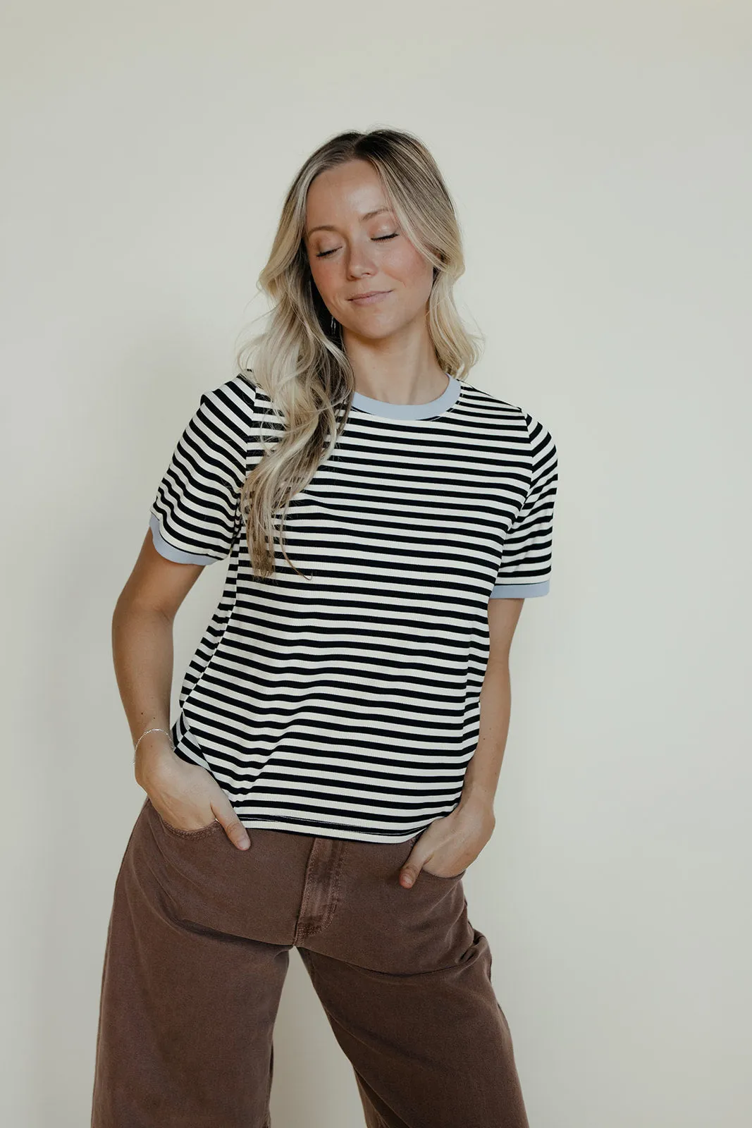 Meet Me at Noon Striped Tee sold by Roolee product image thumbnail 5